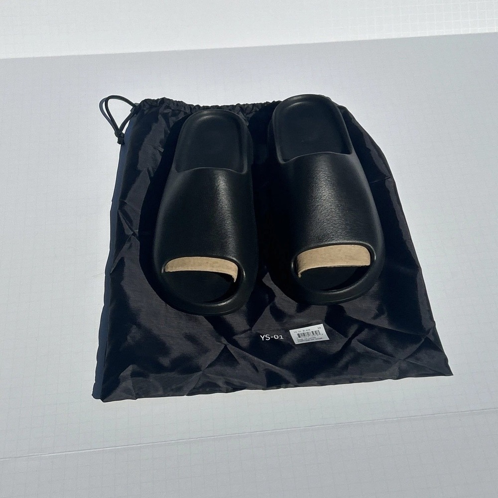YZY‎ YS-01 Black Mens Comfort Slide Sandals Size 13 Slip On Foam Shoes New
